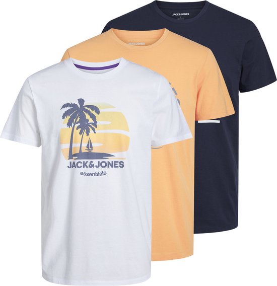 Jack & Jones PREMIUM JORVARENNA TEE CREW NECK - T-shirt Med Print - Silver Sage/grön