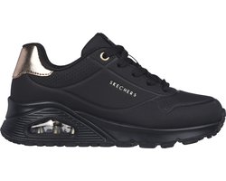 Skechers Uno Gen1 - Shimmer Away - Meisjes Sneakers - Zwart