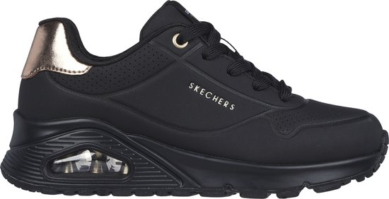 Skechers Uno Gen1 - Shimmer Away - Meisjes Sneakers - Zwart