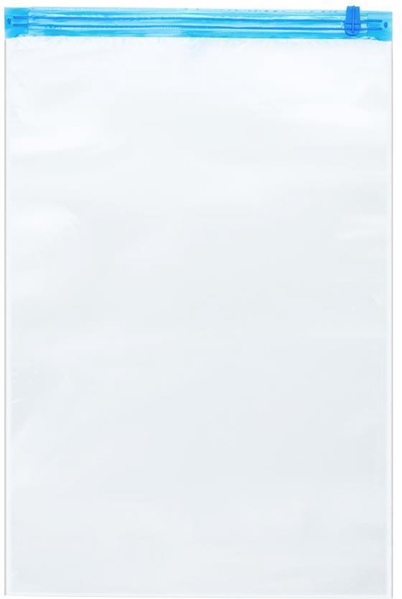 Intirilife 10x vacuümzakken in TRANSPARENT 40 x 60 - Vacuüm-opbergzakken Kledingzakken om met de hand op te rollen geschikt voor kleding, beddengoed en nog veel meer. Transparant