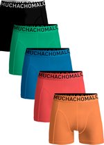 Muchachomalo-5-pack onderbroeken voor mannen-Elastisch Katoen-Boxershorts - Maat S