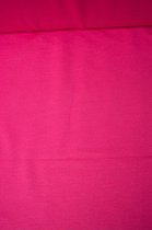 French terry uni fuchsia roze met subtiele melange 1 meter - modestoffen voor naaien - stoffen