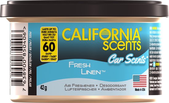 California Scents Luchtverfrisser Fresh Linen