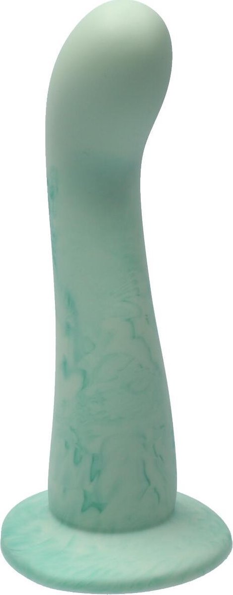 Goedkoopste Ylva & Dite - Swan - Siliconen G-spot / Anale dildo - Made in Holland - Pastel Groen / Fruit Groen Metallic