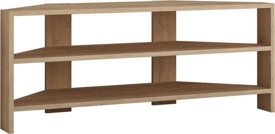 Hoek TV-meubel - Stijlvol Eiken Design - 114x45x36cm - Duurzaam Melamine