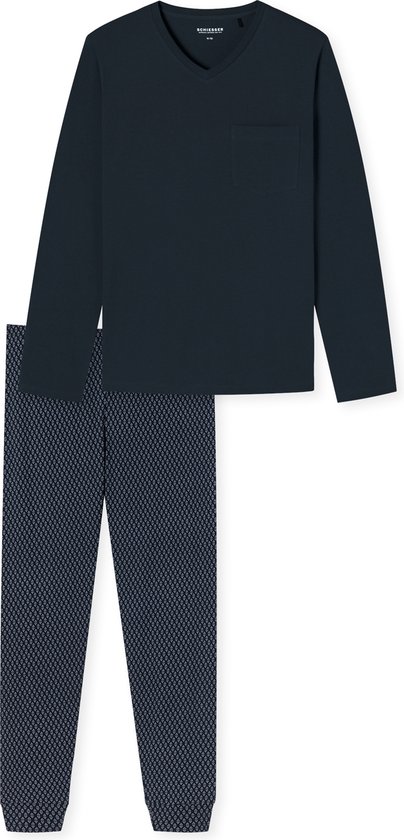 Schiesser Pyjama lange - Casual Essentials Heren Pyjamaset - Maat M