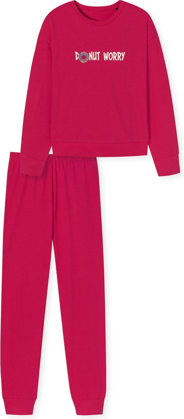 Schiesser Schlafanzug Lang Meisjes Pyjamaset - pink - Maat 152