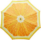 Parasol - sinaasappel fruit - D180 cm - UV-bescherming - incl. draagtas