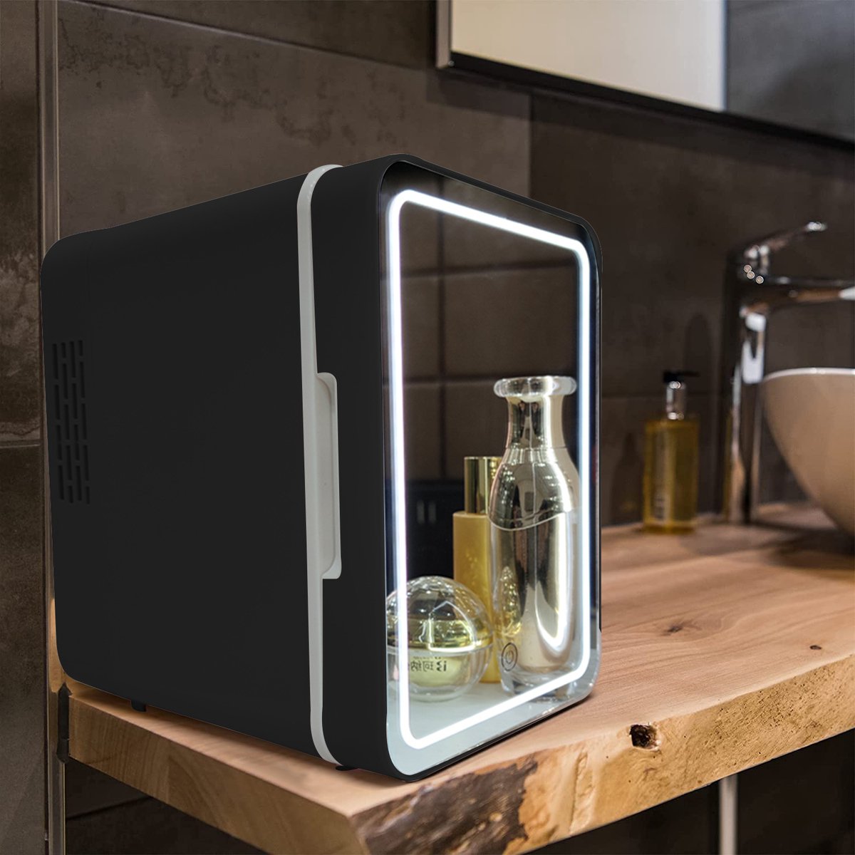 Olvy Skincare Fridge - Mini Koelkast - Skincare Koelkast - Inclusief E-Book - Make-up Koelkast - 4 Liter — afbeelding 2