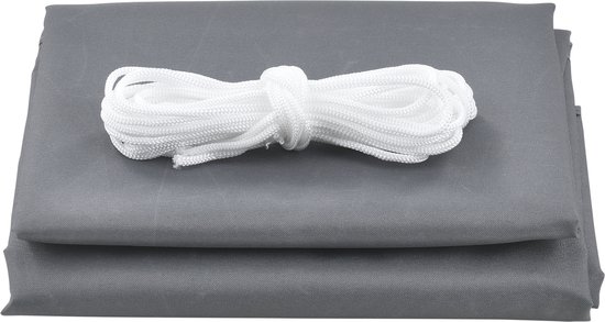 Schaduwdoek - waterafstotend rechthoekig 3x5 m donkergrijs