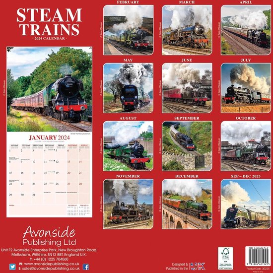 Steam Trains Kalender 2024 bol