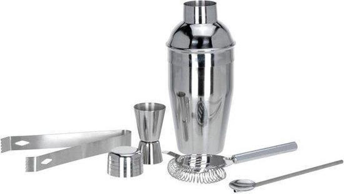 RVS Cocktail Set 5-delig (Excellent Houseware) — cadeau in Kookcadeaus - foto 2