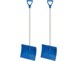 Prosperplast Sneeuwschep - 2x stuks - blauw - kunststof - sneeuwschuiver - 94 cm