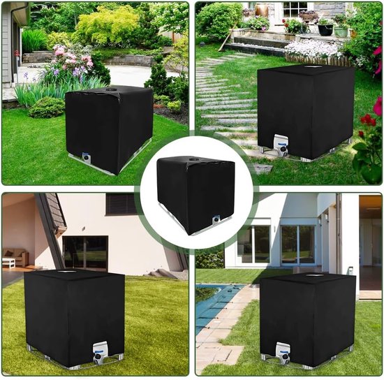 Housse De Protection Pour Réservoir IBC 1000 Litres – Tissu Oxford 210D, UV, Imperméable, 120x100x116 Cm