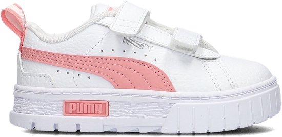 Puma Mayze Lth Lage sneakers - Meisjes,Kids - Wit - Maat 25