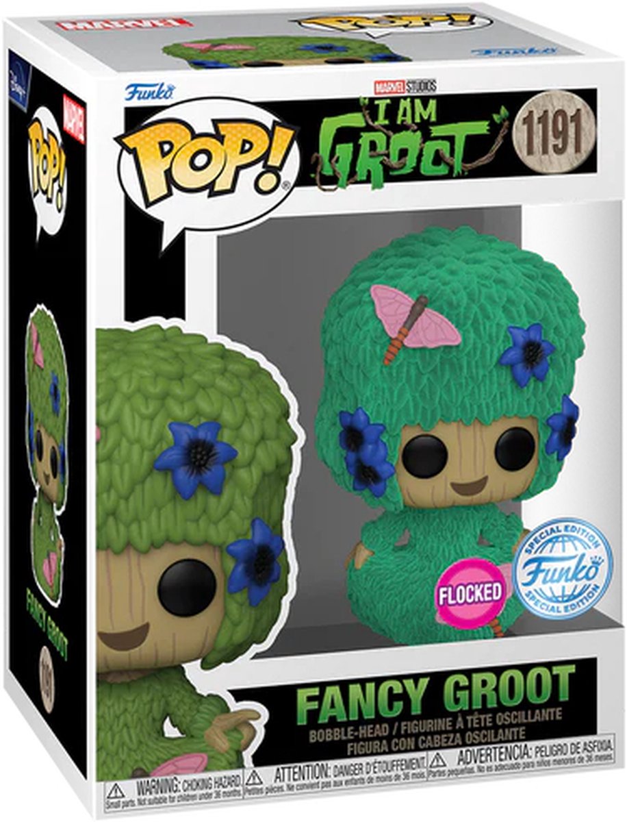 Boneco de ação Fancy Groot 1191 I Am Groot Marvel Funko Pop