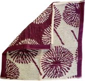 Floz Design luxe vaatdoek - cadeau vaatdoek - wijnrood met wit - 30 x 30 cm - fairtrade