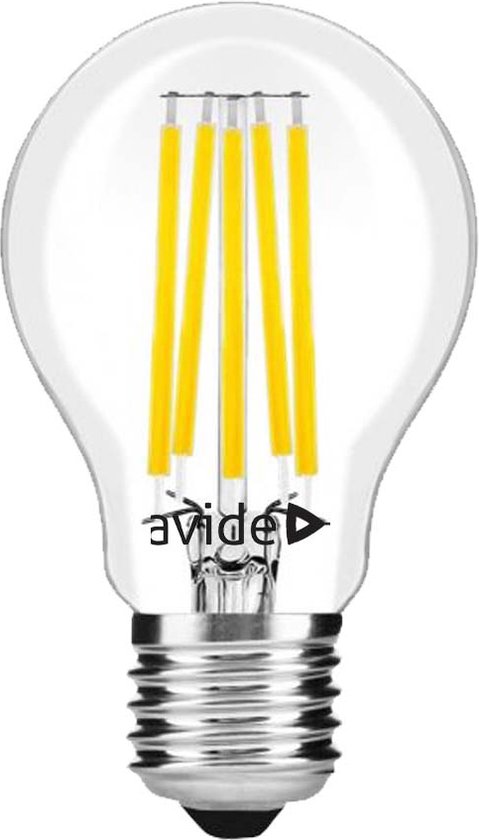 Avide LED Filament Lamp E27 10,5W 2700K 1290lm 230V - Helder - Extra ...
