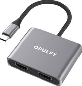 Opulfy - USB C Hub 4 in 1 - USB C hub - HDMI – USB-C Opladen – USB 3.0 – USB Splitter - USB hub - Laptop - Docking station laptop