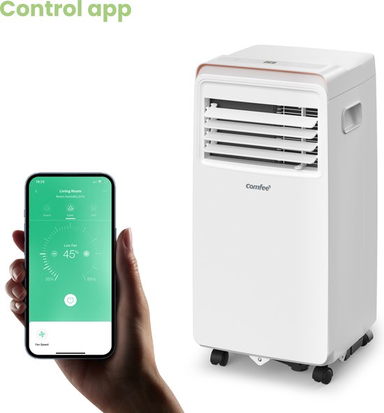 Climatiseur mobile Comfee avec APP - 7000 BTU - 68 m³ - Kit de