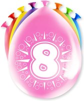 Happy Party Ballonnen 8 jaar (8 stuks)