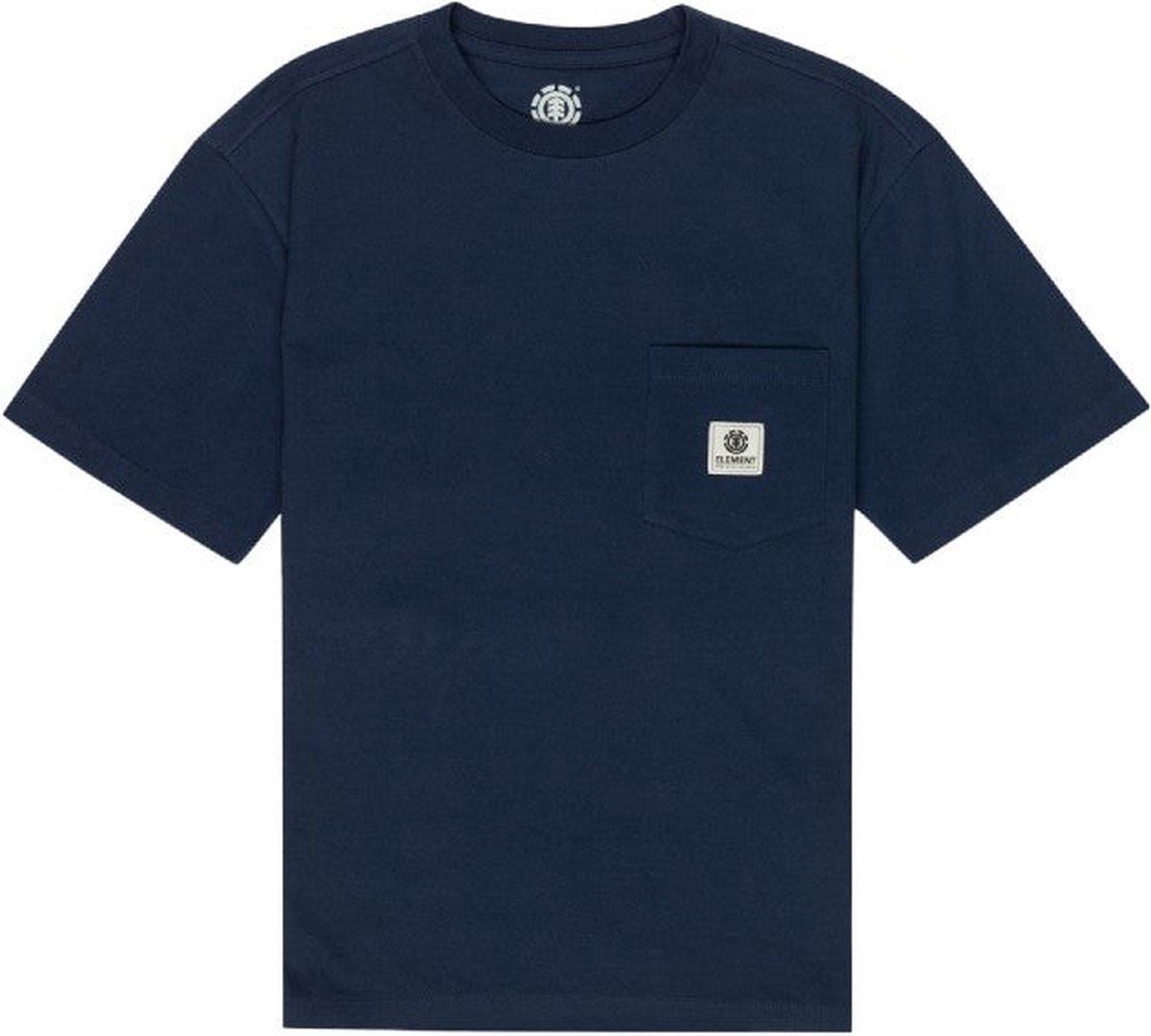 Element Basic Pkt Lbl T-shirt Met Korte Mouwen Blauw XL Man