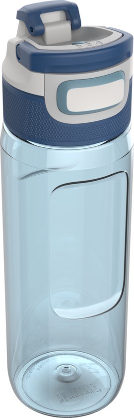 Kambukka Elton drinkfles 750ml - Crystal Blue met 3-in-1 lid en makkelijke reiniging