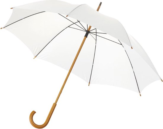 Jova 23'' Klassieke Paraplu Wit - Trouwparaplu - Bruidsparaplu - Bruiloft Paraplu - Ø 106 cm