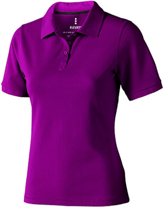 Polo à manches courtes Calgary pour femme Plum - XS