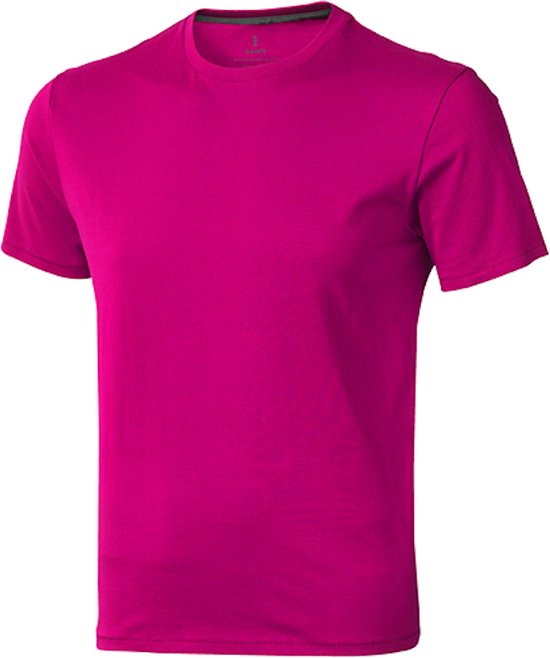 Heren T-shirt 'Nanaimo' met ronde hals Pink - XL