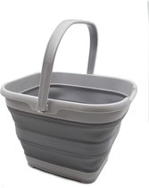 SAMMART Seau en plastique pliable de 5 l - Seau carré pliable - Seau à eau  portable pour la pêche - Pot d'eau d'extérieur peu encombrant (1, gris) :  : Cuisine et Maison