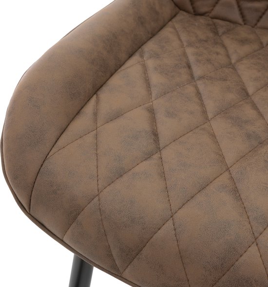 Juskys Loja Eetkamerstoelen, set van 4 met kunstleren bekleding en hoge rugleuning, stabiel stalen frame, belastbaar tot 120 kg, 4 stoelen voor eetkamer en keuken, keukenstoelen, eetkamerstoel, zwart