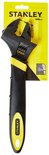 Stanley verstelbare moersleutel 300mm in verpakking, met zwart en geel handvat.