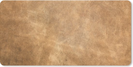 Tapis de souris XXL - Sous-main - Sous-main - Cuir - Structure - Aspect cuir - Marron - 80x40 cm - Tapis de souris XXL
