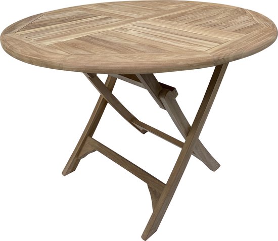 Decomeubel - Ronde inklapbare Tuintafel