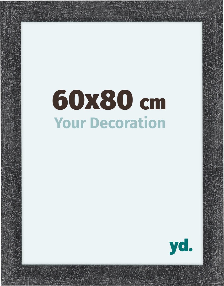 yd. Your Decoration - Fotolijst 60x80 cm - MDF - Grijs Geveegd - Como