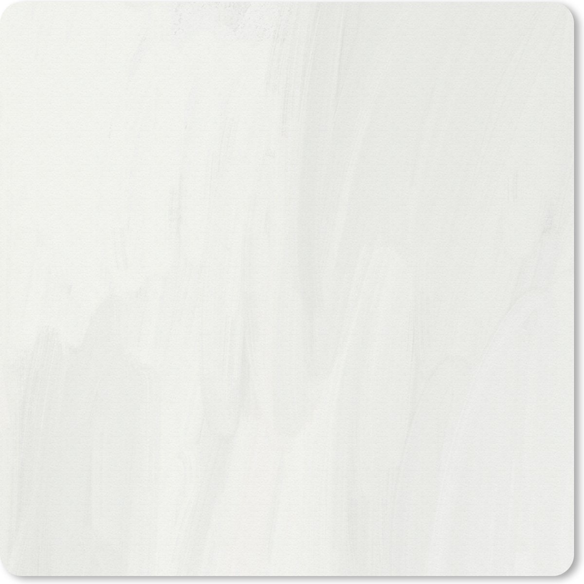 Muismat 20x20 cm - Mousepad Taupe - Abstract - Wit - Muismatten