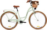 Goetze Style Vintage rétro vélo de ville dames vélo Holland roue 28 pouces roues en aluminium profonde step-in caboteur frein panier avec rembourrage