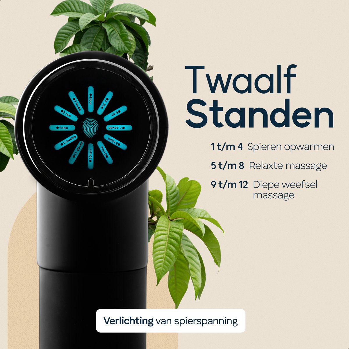 Afbeelding 3 van Massage Gun PRO - Samengesteld door MSc. Fysio - Met 7 opzetstukken - Sport en Relax Massage - Krachtig en Draadloos - Professioneel - Bellies family