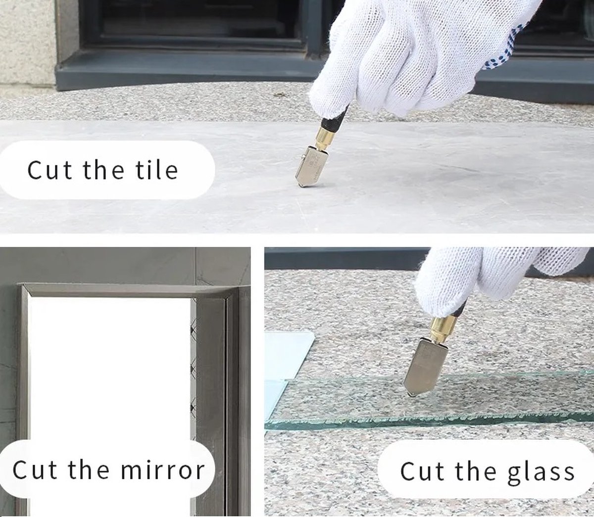 Professionele Olie Gevulde Glas Snijden Wiel Glas Snijden Handje Glassnijder...