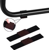 FSW-Products - Viltjes voor Buisframe Stoelpoten - 2 Stuks - Zelfklevend Klittenband met Vilt - Slede/Buis Frame - Geschikt voor Slede tussen 18-35mm - Anti Kras Vloerbeschermer - Meubelvilt - Vloerbeschermers