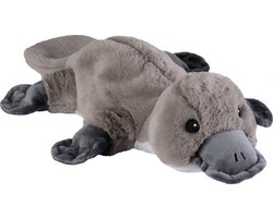 foto van Magnetron knuffel - vogelbekdier - grijs - 40 cm - pluche - warmteknuffel - Heatpack/coldpack - lavendel geur - knuffel