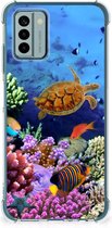 Silicone Back Cover Nokia G22 Smartphone hoesje met doorzichtige rand Vissen