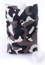 Camouflage buidel en drinkfles