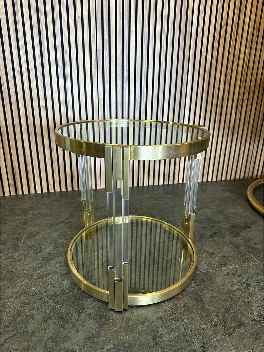 Yara Bijzettafel Brush Gold 55Ø