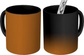 Tasse Magique - Photo sur Tasses Chauffantes - Tasse à Café - Marron - Ton Terre - Couleur Unie - Tasse Magic - Tasse - 350 ML - Tasse à Thé
