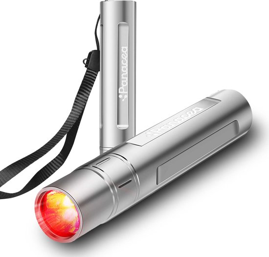 ReviveTorch Pijnverlichting Rood Licht Therapie Infrarood Lamp - Pijnverlichting - Draagbaar - Spier en Gewrichtspijn - Lichaam en Gezicht - Panacea