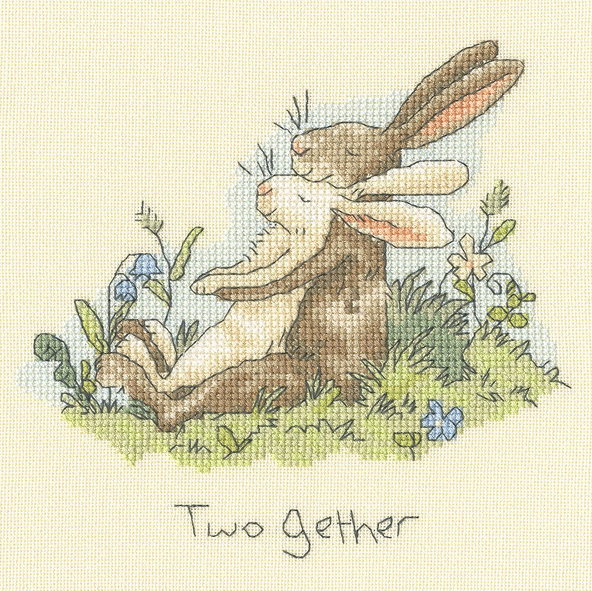 Bothy Threads Anita Jeram TwoGether borduren (pakket) XAJ26