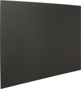 Edel Steel Keuken achterwand zwart 90x75 - EdelBlack