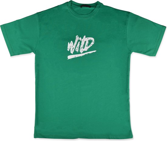 Groen shirt Wild bedrukt ORIGINALS T-shirt, trendy T-shirt cadeau voor hem, Green T-shirt voor mannen (L)